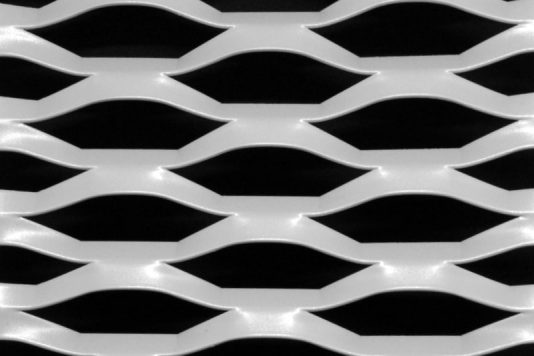 Voorbeeld MD Strekmetaal van aluminium gevelbekleding type MD Grafica