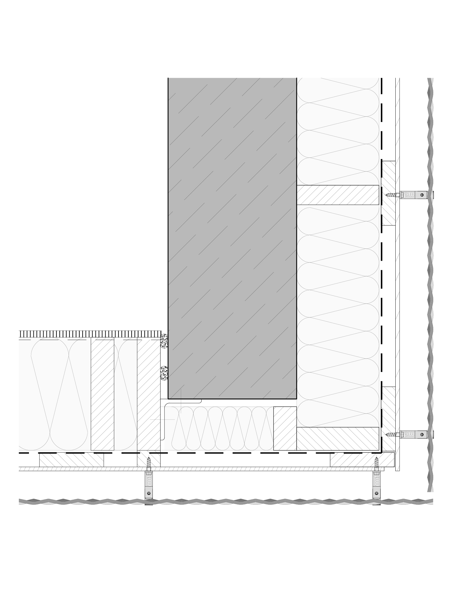 Voorbeeld detail MD Clips STC112, een bevestigingssysteem voor MD Strekmetaal gevelbekleding