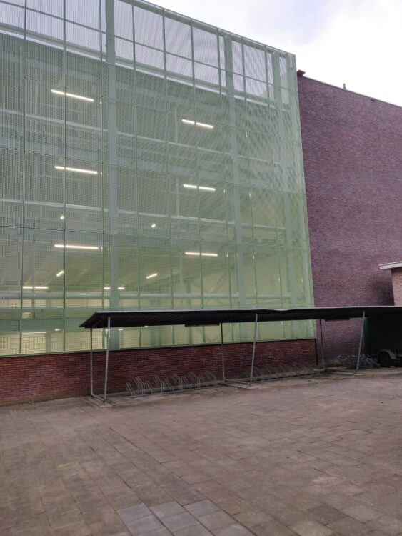 Achterzijde Parkeergarage De Kromme Elleboog Meppel MD Designperforatie gevelbekleding
