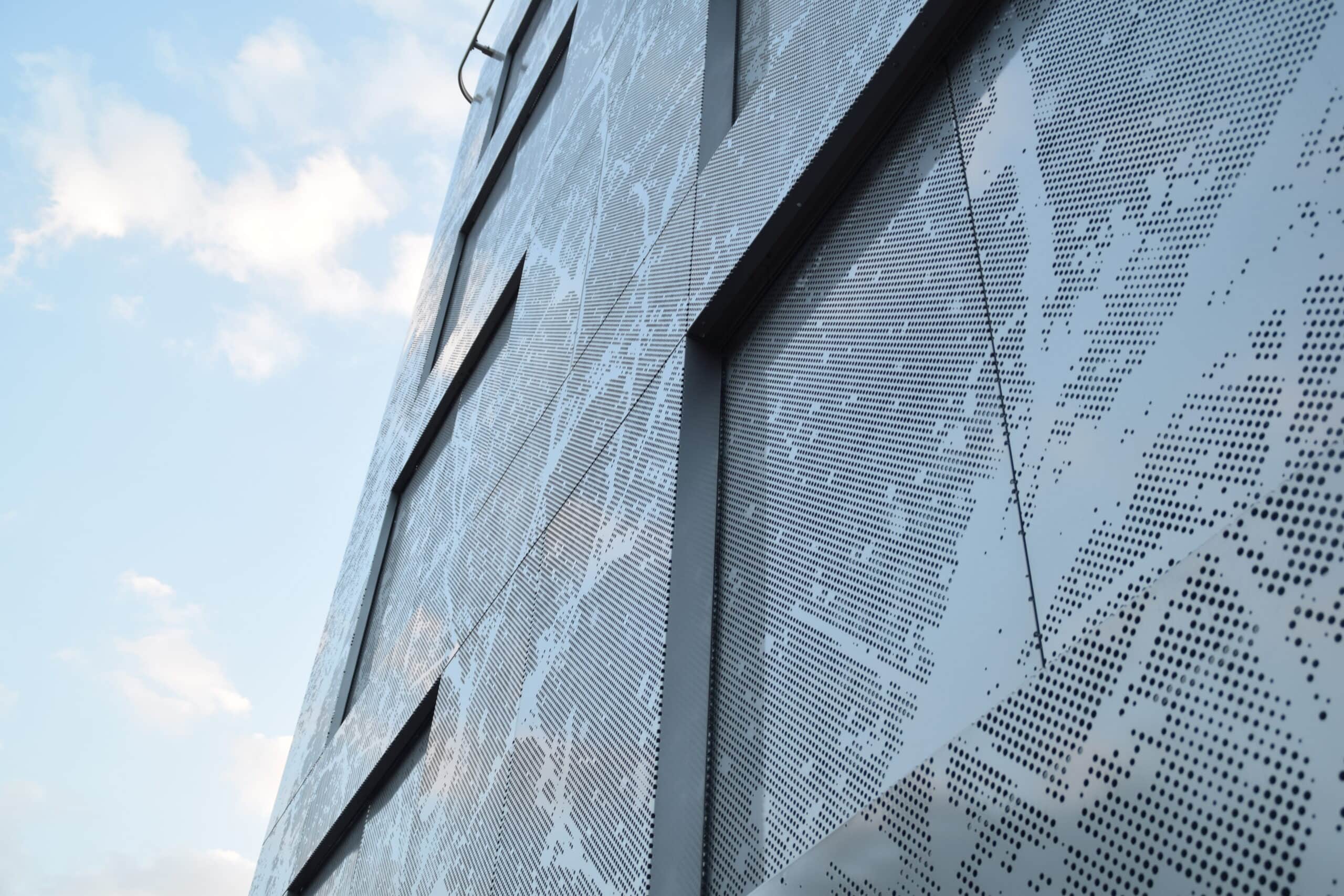 Geperforeerd aluminium gevelbekleding