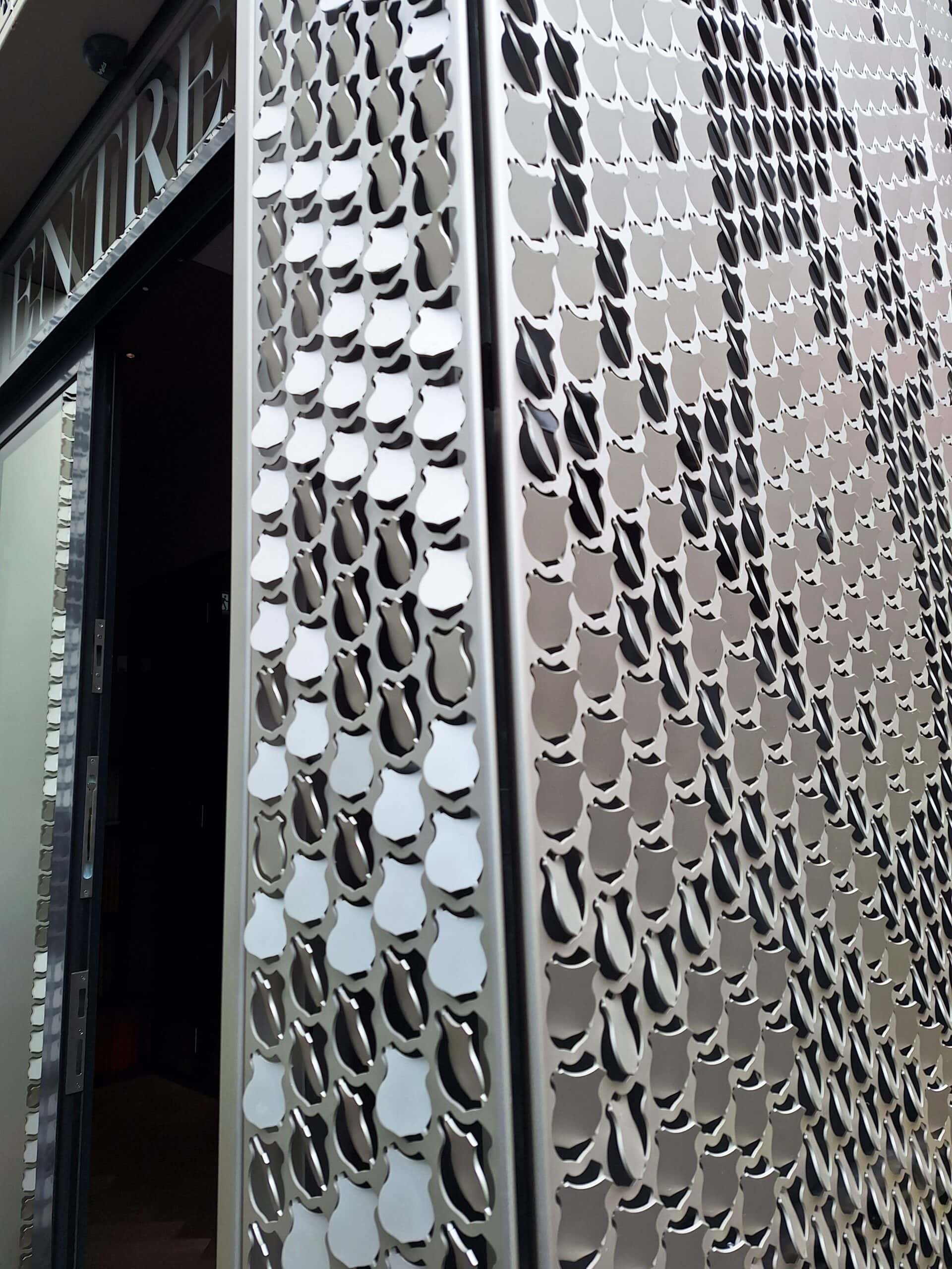 Aluminium gevel perforatie